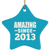 11th Birthday Amazing Since 2013 - Star Ornament