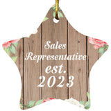 Sales Representative Established Est. 2023 - Star Ornament B