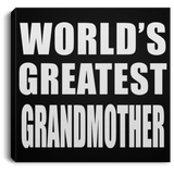 World's Greatest Grandmother - Canvas Square