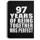 97th Anniversary 97 Years Of Being Mrs Perfect - Canvas Portrait
