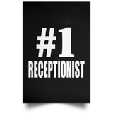 Number One #1 Receptionist - Poster Portrait