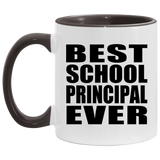 Best School Principal Ever - 11oz Accent Mug Black