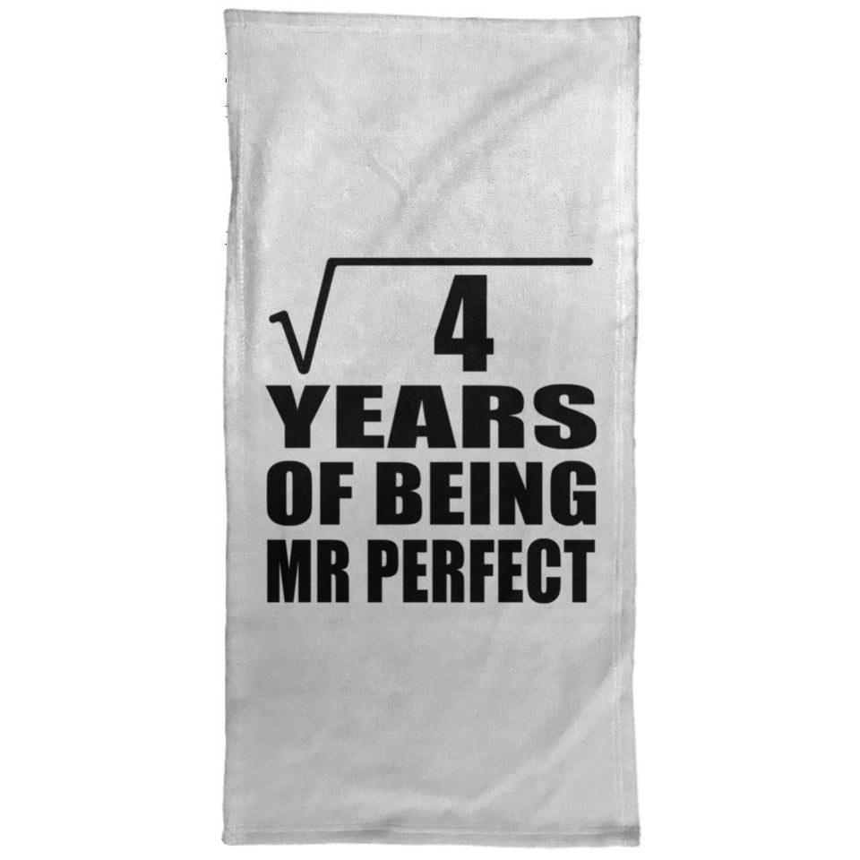 2nd Anniversary Square Root of 4 Years of Mr Perfect - Hand Towel