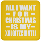 All I Want For Christmas Is My Xoloitzcuintli - Coaster
