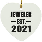 Jeweler Established EST. 2021 - Heart Ornament