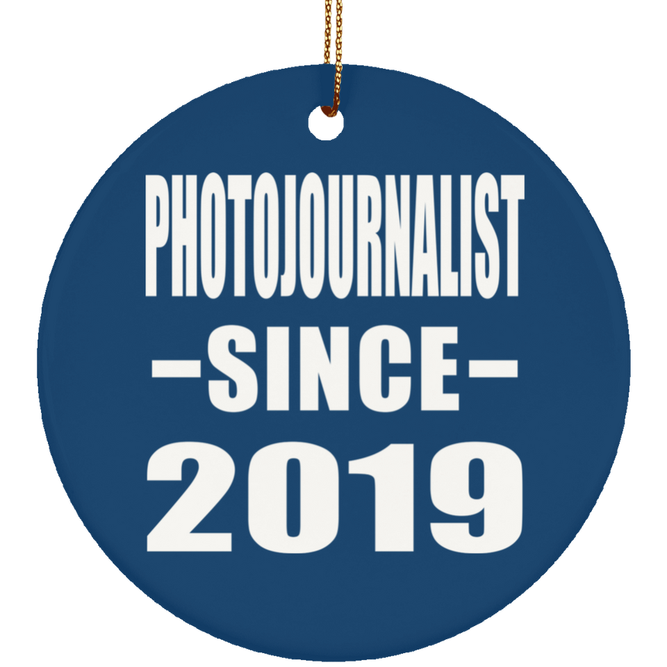 Photojournalist Since 2019 - Circle Ornament