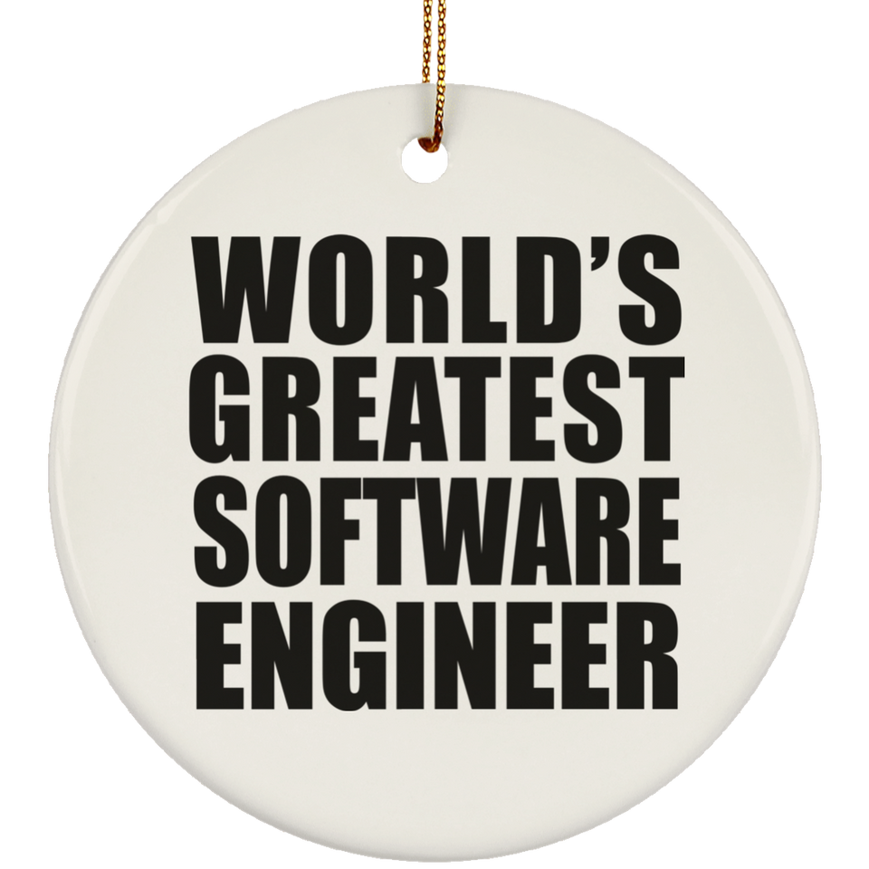World's Greatest Software Engineer - Circle Ornament