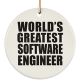 World's Greatest Software Engineer - Circle Ornament