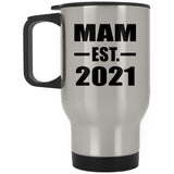 Mam Established EST. 2021 - Silver Travel Mug