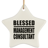 Blessed Management Consultant - Star Ornament