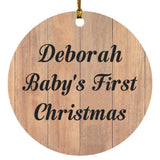 Deborah Baby's First Christmas - Circle Ornament C