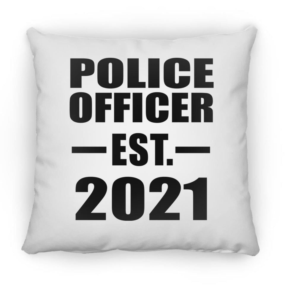 Police Officer Established EST. 2021 - Throw Pillow