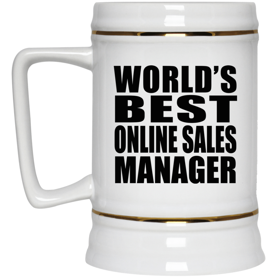 World's Best Online Sales Manager - Beer Stein