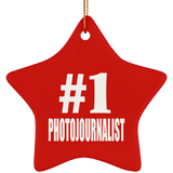 Number One #1 Photojournalist - Star Ornament