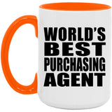 World's Best Purchasing Agent - 15oz Accent Mug Orange