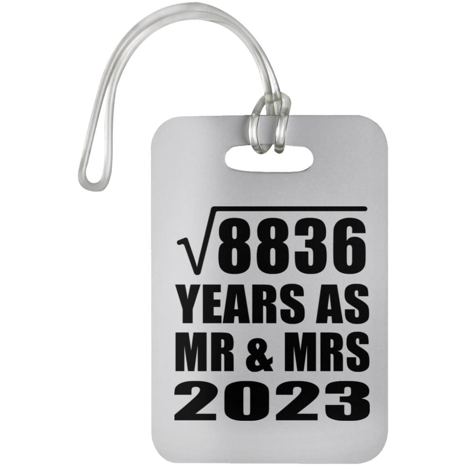 94th Anniversary Square Root of 8836 Years As Mr & Mrs 2023 - Luggage Bag Tag