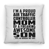 Proud Air Traffic Controller Mom Of Awesome Son - Throw Pillow