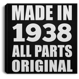 86th Birthday Made in 1938 All Parts Original - Canvas Square