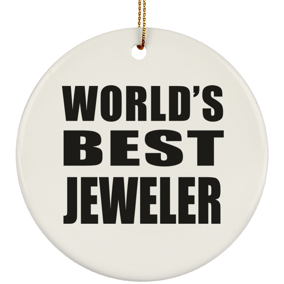 World's Best Jeweler - Circle Ornament