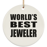 World's Best Jeweler - Circle Ornament