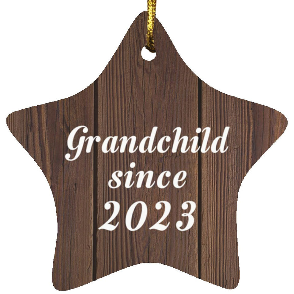 Grandchild Since 2023 - Star Ornament D