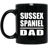 Sussex Spaniel Dad - 11oz Coffee Mug Black