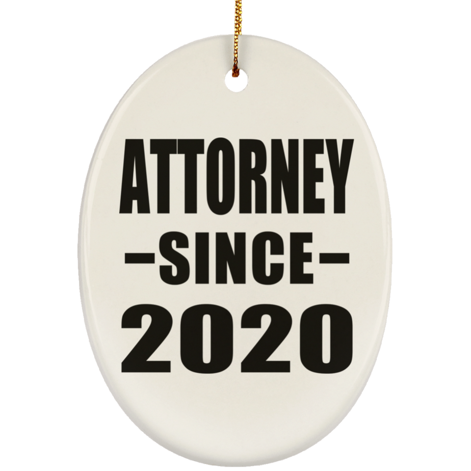 Attorney Since 2020 - Oval Ornament