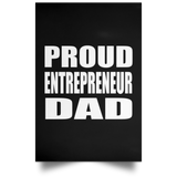 Proud Entrepreneur Dad - Poster Portrait