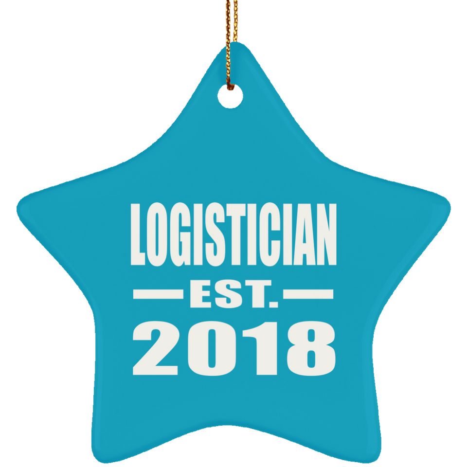 Logistician Established EST. 2018 - Star Ornament