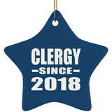 Clergy Since 2018 - Star Ornament