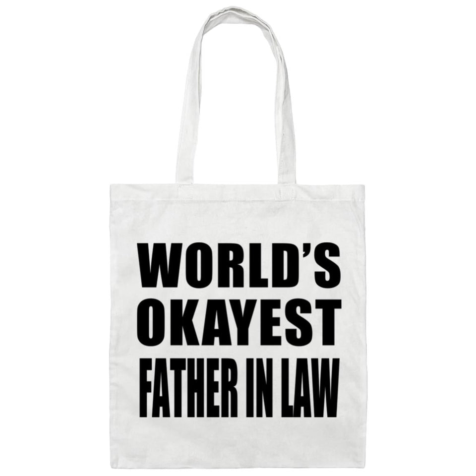 World's Okayest Father In Law - Tote Bag White