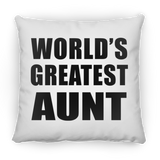 World's Greatest Aunt - Throw Pillow