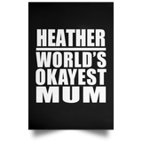 Heather World's Okayest Mum - Poster Portrait