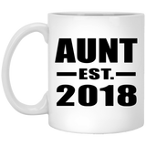 Aunt Established EST. 2018 - 11 Oz Coffee Mug