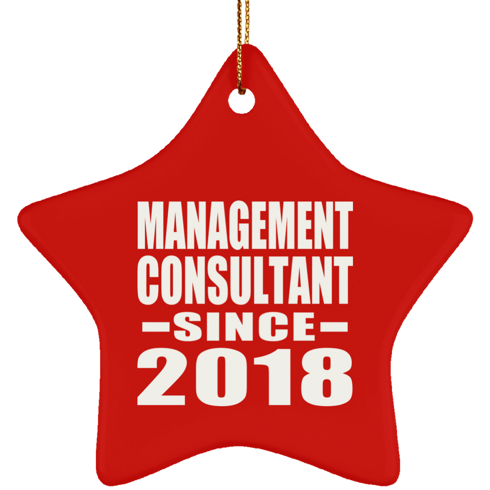 Management Consultant Since 2018 - Star Ornament