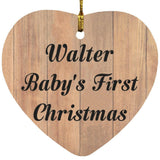 Walter Baby's First Christmas - Heart Ornament C