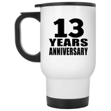 13th Anniversary 13 Years - White Travel Mug