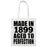 125th Birthday Made In 1899 Aged To Perfection - Tote Bag White