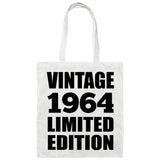 60th Birthday Vintage 1964 Limited Edition - Tote Bag White
