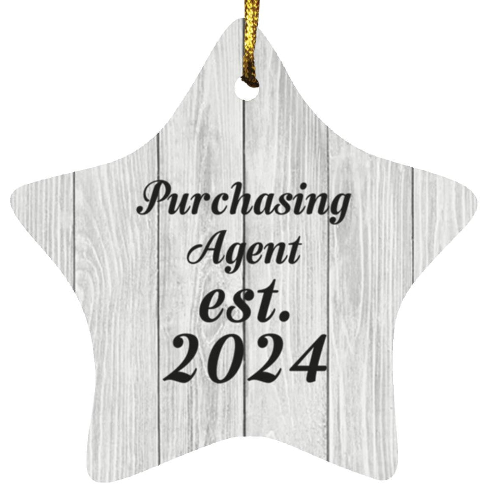 Purchasing Agent Established Est. 2024 - Star Ornament F