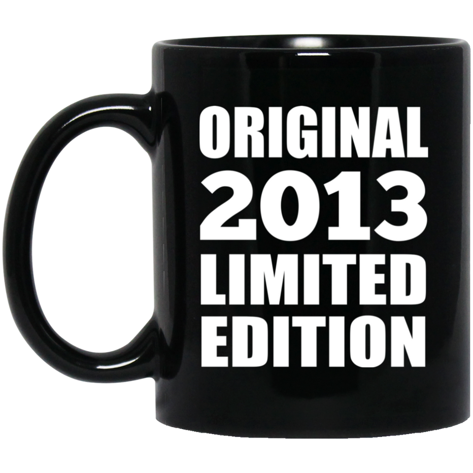 11th Birthday Original 2013 Limited Edition - 11oz Coffee Mug Black