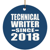Technical Writer Since 2018 - Circle Ornament
