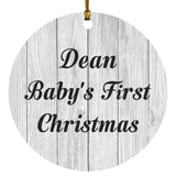 Dean Baby's First Christmas - Circle Ornament F