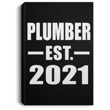 Plumber Established EST. 2021 - Canvas Portrait