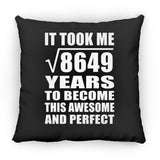 93rd Birthday Took Square Root of 8649 Years To Awesome - Throw Pillow Black