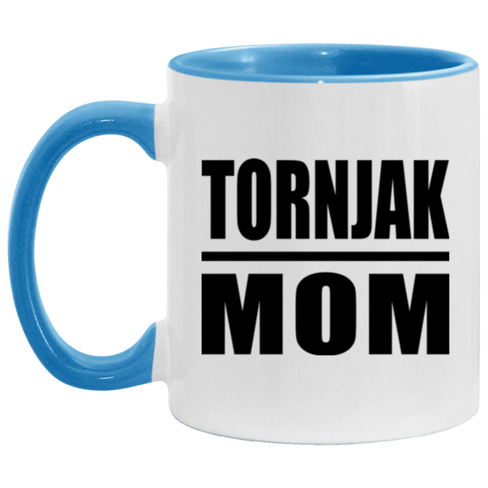 Tornjak Mom - 11oz Accent Mug Blue