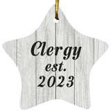 Clergy Established Est. 2023 - Star Ornament F
