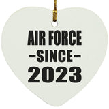Air Force Since 2023 - Heart Ornament