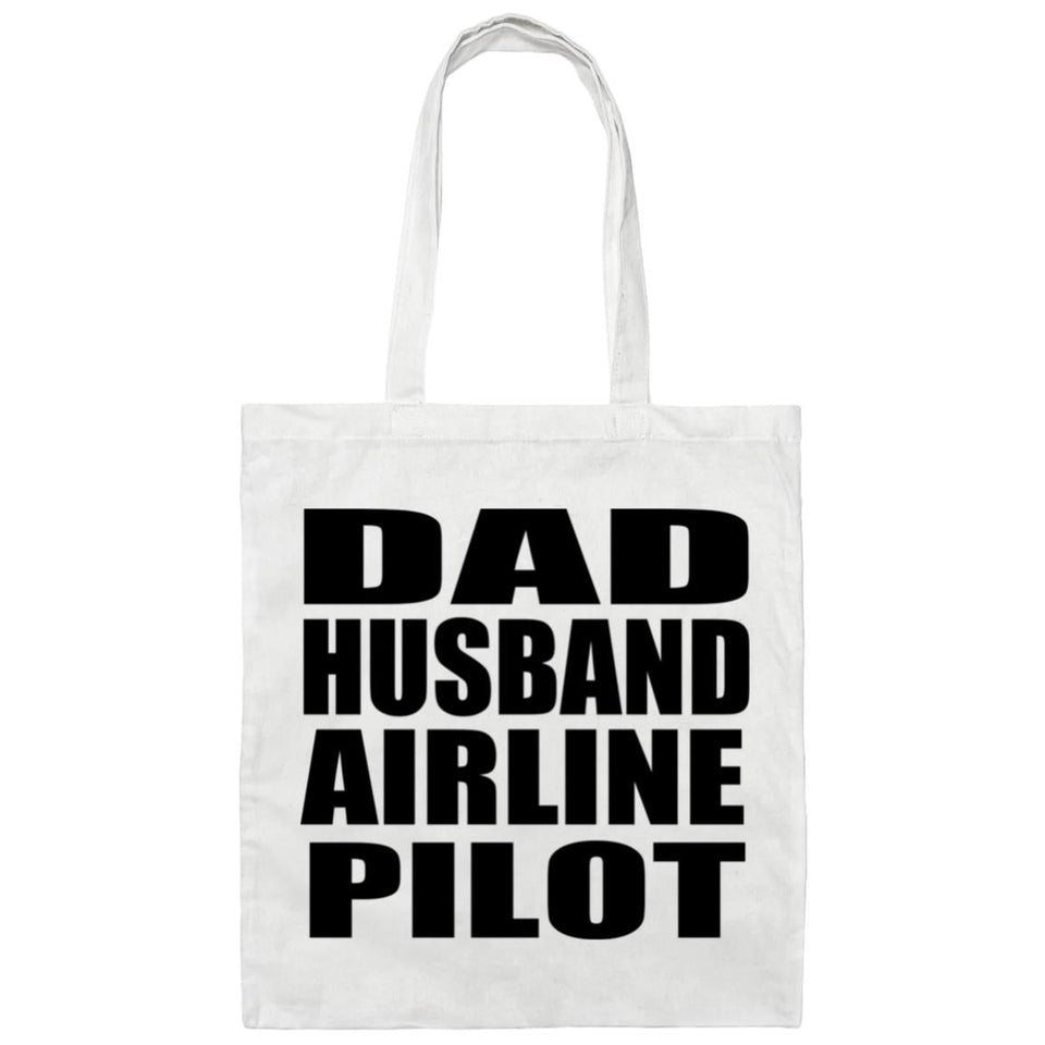 Dad Husband Airline Pilot - Tote Bag White