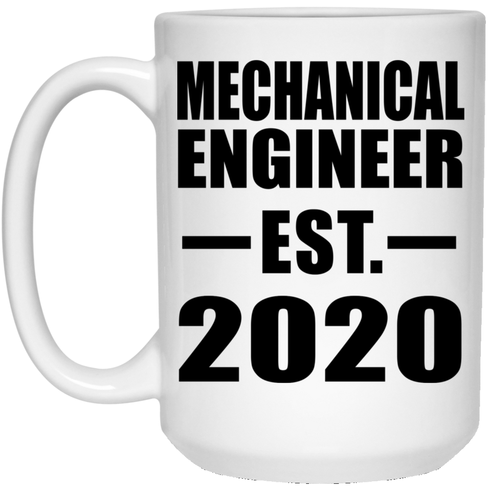 Mechanical Engineer Established EST. 2020 - 15oz Coffee Mug